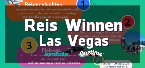Reis Las Vegas winnen met Tombola en Onetime