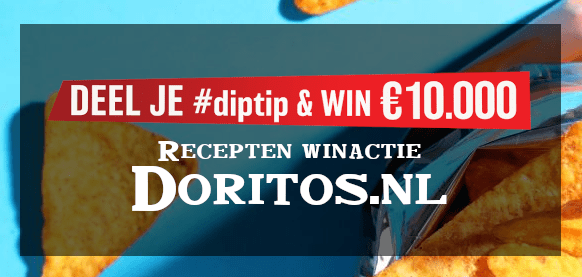 Winactie Doritos.nl/win €10.000 euro