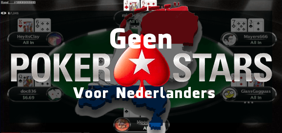 Geen Pokerstars in Nederland