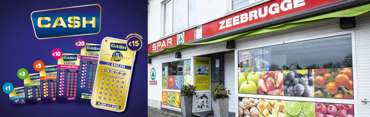 Cash kraslot Spar Zeebrugge