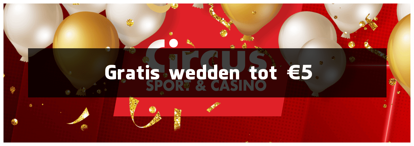 Freebet van 5 euro bij Circus.nl