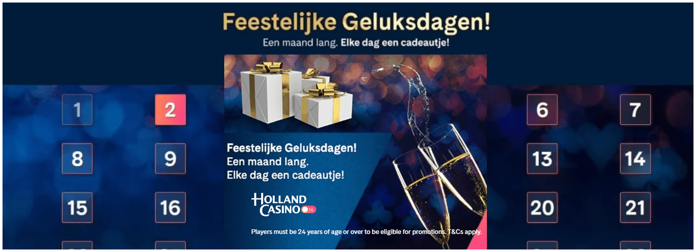 Feestelijke geluksdagen Holland Casino