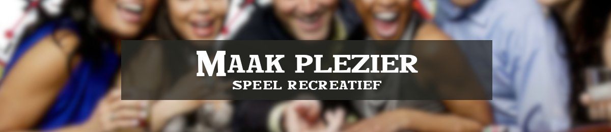 Maak plezier speel recreatief