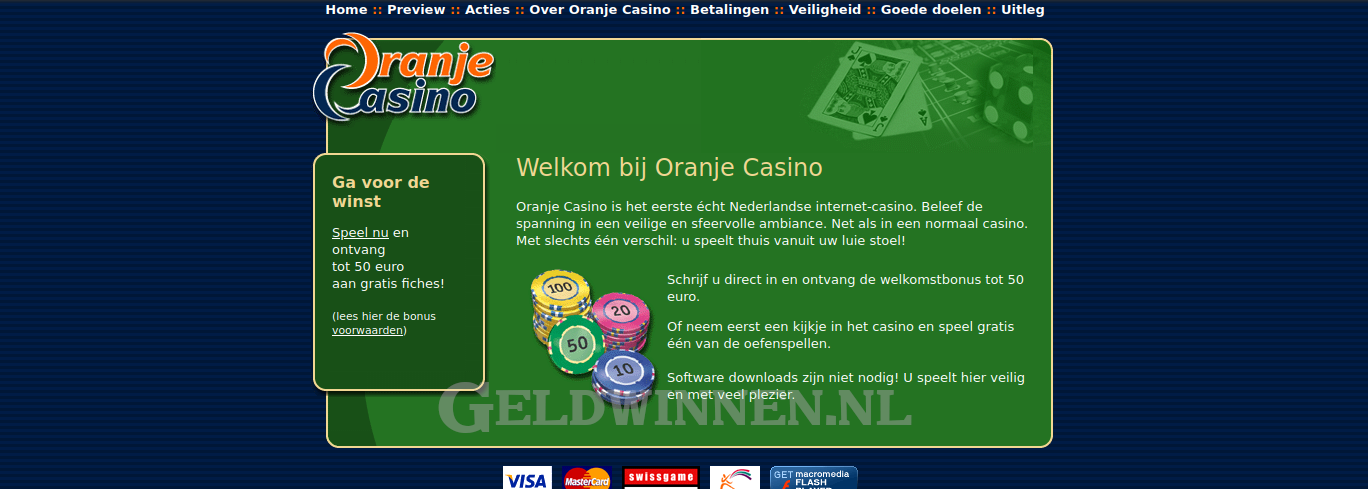 2005 online Oranje Casino