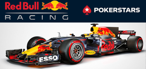 Pokerstars nieuwe sponsor Red Bull-team Max Verstappen