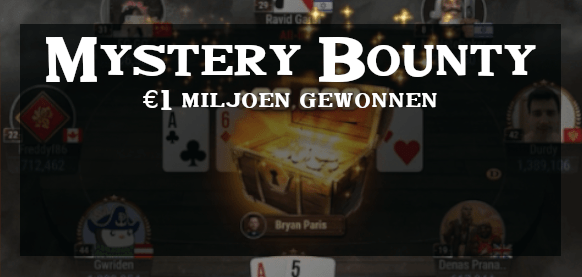 €1 miljoen gewonnen Mystery Bounty