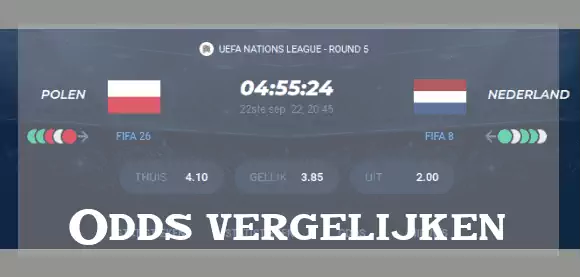 Odds vergelijken. Beste in Nederland
