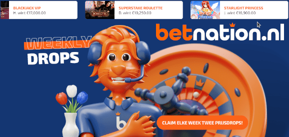 Win 50% cashback bij Betnation