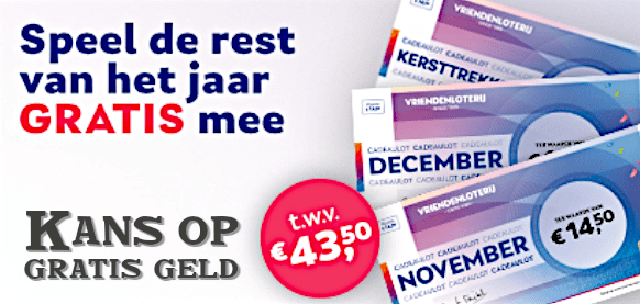 Gratis kans op geld VriendenLoterij