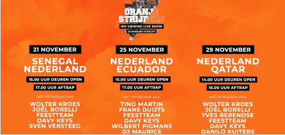 Tickets winnen Oranje Strijders voetbalfeest