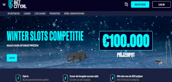 Winter competitie Slots BetCity prijzen €100.000