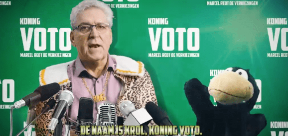 Koning Voto met Henk Krol parodie Koning TOTO