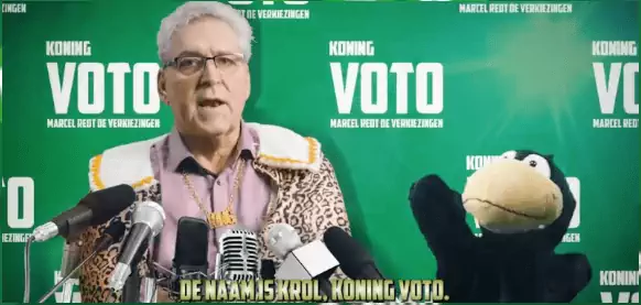 Koning Voto met Henk Krol parodie Koning TOTO