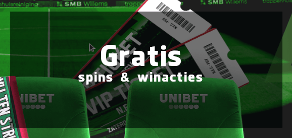 Unibet gratis spins & winacties