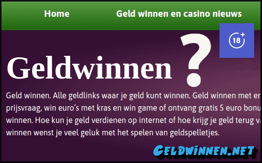 Wie zijn wij van Geldwinnen.nl?