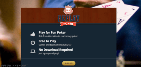 Replay Poker review! Speel en win virtueel geld!