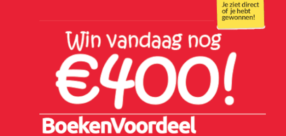 Win 400 euro bij Boekenvoordeel