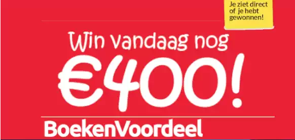 Win 400 euro bij Boekenvoordeel