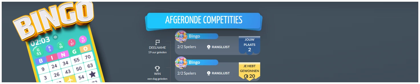 Resultaten Bingo Bang Eazegames van Geld winnen