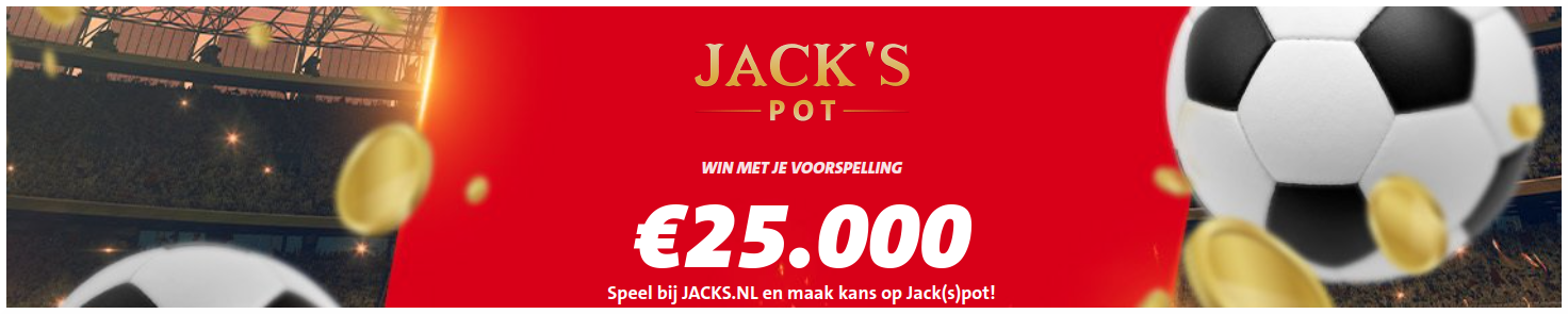 Win 25.000,- No-deposit bonus op Jacks.nl